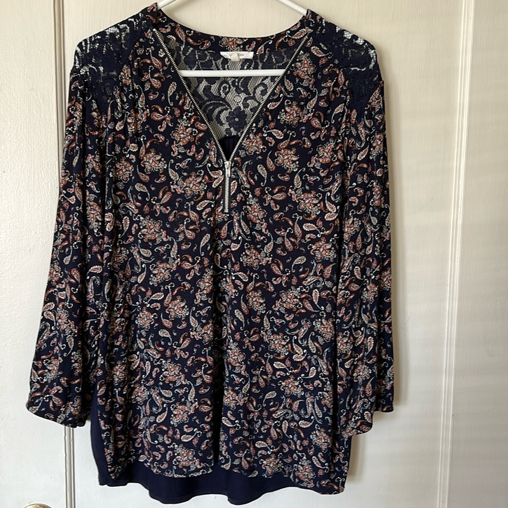 Maurices navy blouse size X-Large